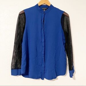 Rock & Republic Top‎ Mesh Sleeves Size Medium